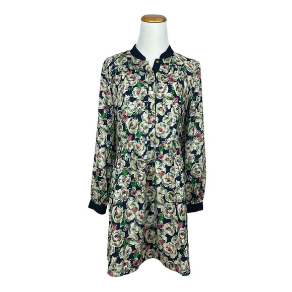 Juicy Couture Dresses & Skirts - Juicy Couture Long sleeve Navy Floral baby doll dress Size 4